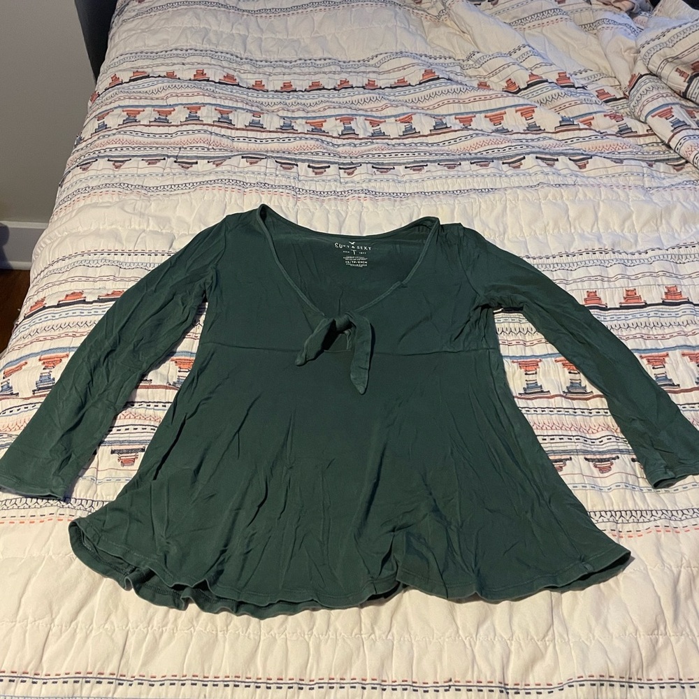 Aerie Babydoll V-Neck Tee